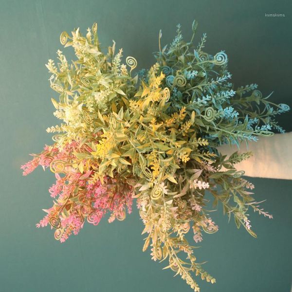 

artificial seahorse grass branch faux plants leaves living garden pgraphy diy plastic flowers wall home decor greenery vine1