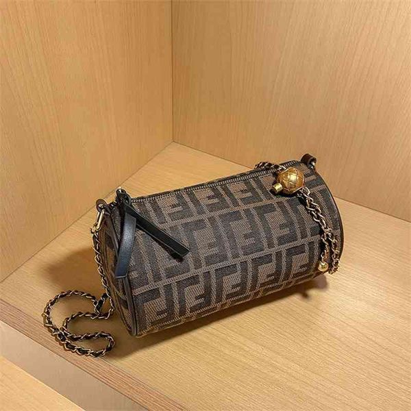 

60% clearance sale net red golden pearl pillow women's fashionable satchel single shoulder cross cylinder bag