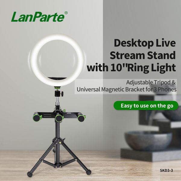 

4fds2aw10 inch deskled ring light 3 three mobile phone tripod magnetic type live broadcast pgraphy selfie makeup