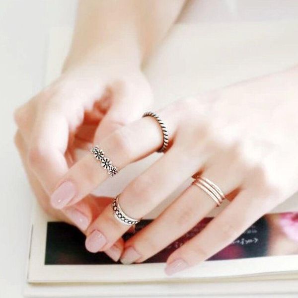 

echsun bijoux femme toes joyas ногой кольца для ног набор колец для женщин punk harry styles регулируемая mujer lot sup wave open h wmtksf, Silver