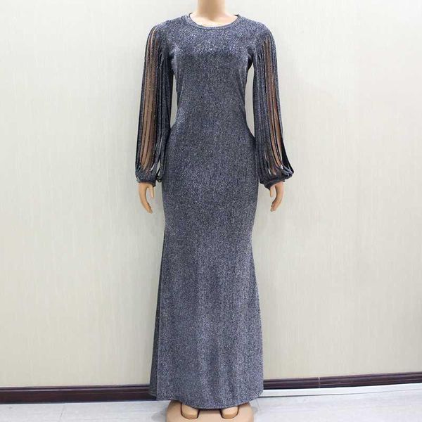 

2020 slivery glitter button fit and flare solid natural waist dress dashikiage fashion new arrival modern lady party dress1, Red