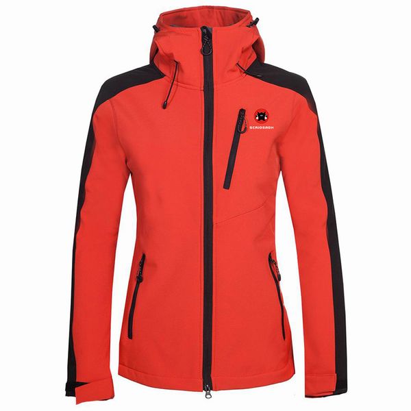 

outdoor soft shell jacket women brand waterproof rain coat outdoor hiking clothing female windproof soft shell fleece jackets q1201, Black;brown