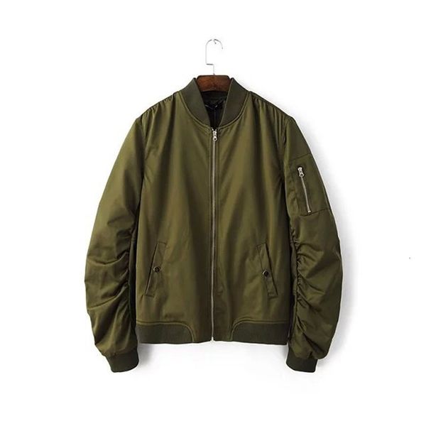 

autumn winter new arrivals ma1 mens hip hop coats streetwear army green loose sport suit bomber jacket, Black;brown
