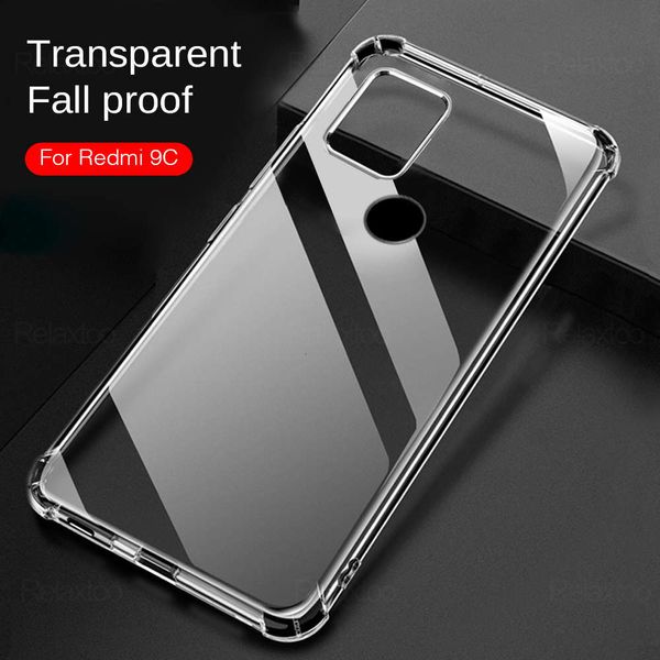 

sewqnfc soft silicon transparent mobile phone case redmi 9cvtrvgt