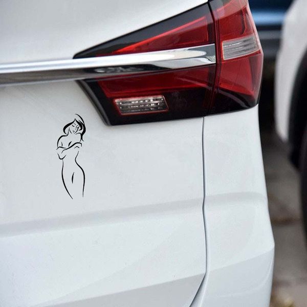 

beautiful and elegant girl car stickers fashion design stickers decals suitable for all kinds 12cm*5cm