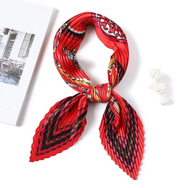 

crinkle женщины шелковый шарф для волос обертывания платки шарфы леди мода печать шейный бандана шали 2020 летний новый wmtjto, Blue;gray