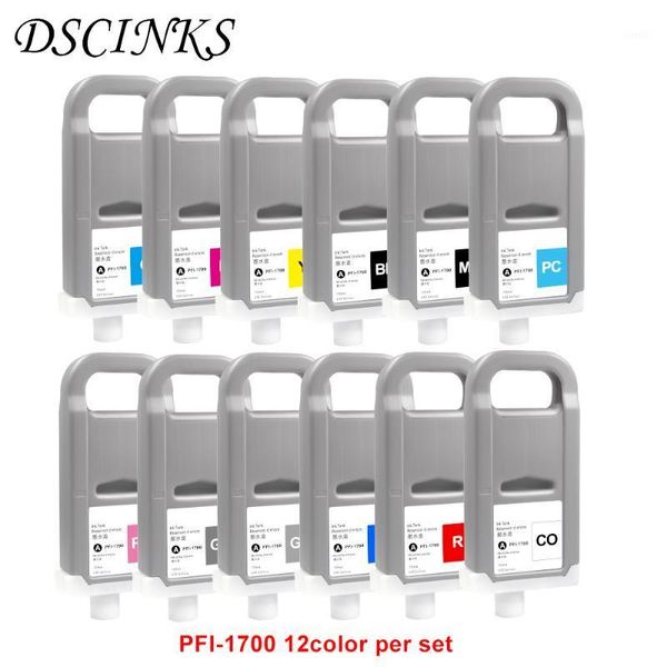 

ink cartridges one pcs 100% pfi 1700 compatible cartridge for canon pro 2000 4000 4000s 6000 6000s 2100 4100 6100 with pigment ink1