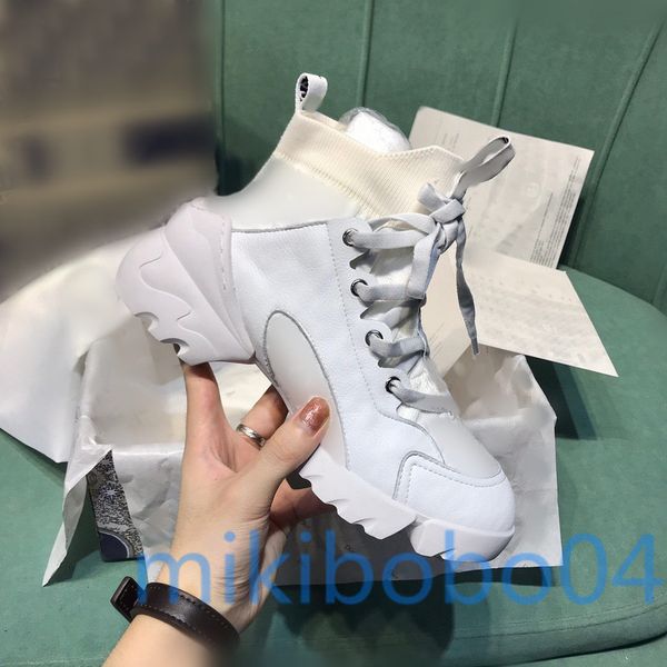 

2019 fashion luxury designers women shoes women neoprene grosgrain ribbon d-connect sneakers lady wrap-around rubber sole casual shoes, Black