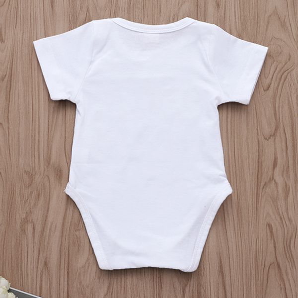 

eazii hello world print newborn infant baby girl romper jumpsuit with underwear short sleeve sunsuit summer clothes outfit 0- lj201223, White