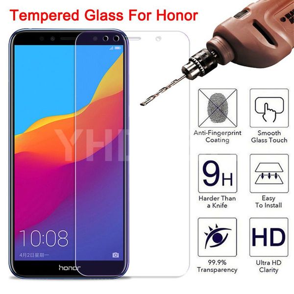 

9h protective glass for honor 7a 7c 7x 7s tempered screen protector honor 8 lite 8x 8a 8c 8s 9x safety glass protection film