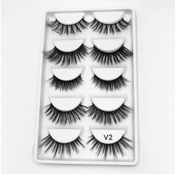 

false eyelashes 5 pair of 3d artificial mink with natural thick and long makeup to extend handmade