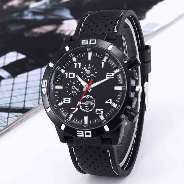 Esportes Silicone Homens Relógio Moda Clássico Luxo Racing Negócios Dial Casual Quartz Presentes para homens