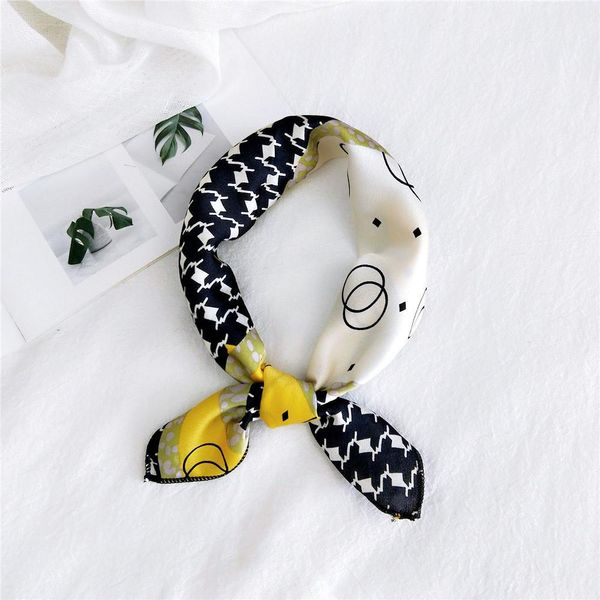 

квадратный шелковый шарф follard женская мода печать маленькие шеи шарфы на волосах ленты белокуровые ручные kerchief женский бандана шаль j, Blue;gray