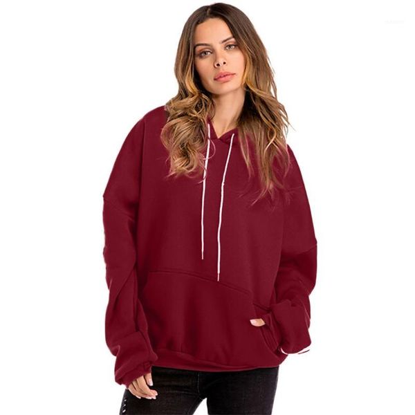 

women loose hoodies sweatshirts striped long sleeve plus size drawstring loose warm sports sweatshirt o-neck casual running 1, Black