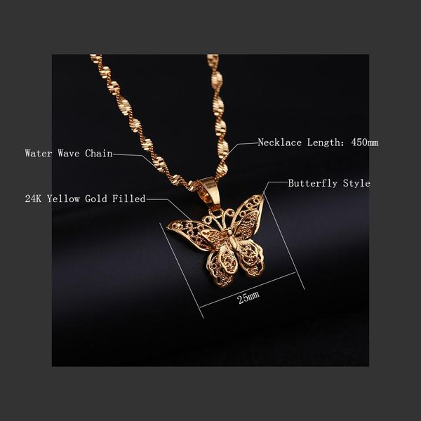 

st.kunkka butterfly statement necklaces pendants woman chokers collar water wave chain bib 24k yellow gold filled chunky jewelry wmtcqy