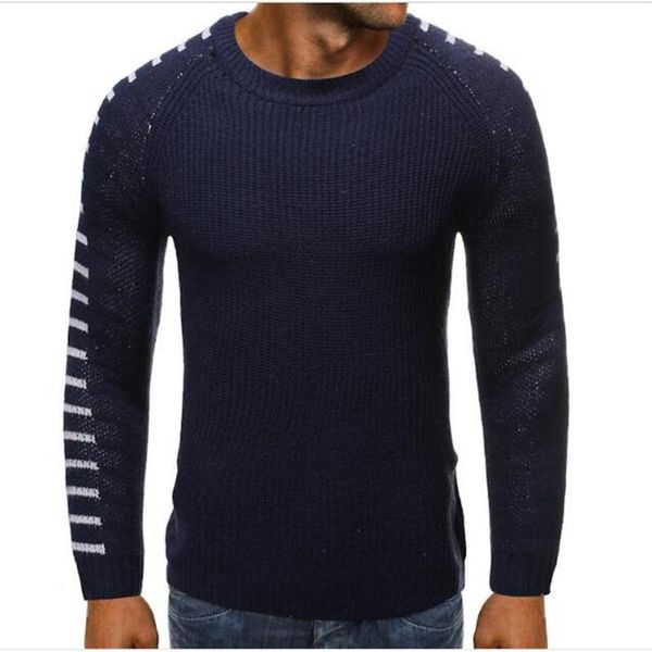 

autumn fashion men o-neck 3 d hollow out long sleeve pullovers streetwear hip hop casual loose sweater white dark blue s-2xl, White;black