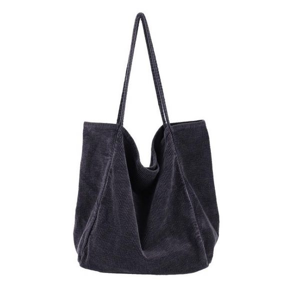 Designer-2020 neue Cord-Tasche Designer-Frauen-große Einkaufstasche beiläufige weibliche große Schulter-Damen-Leinwand-Shopper-Schwarz-Grün-Großverkauf