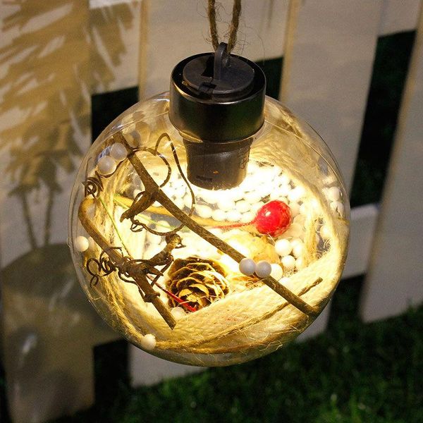 

led ball light transparent ball hanging light pendant for christmas home ornaments party wedding xmas room decor new year gift wmtnzc