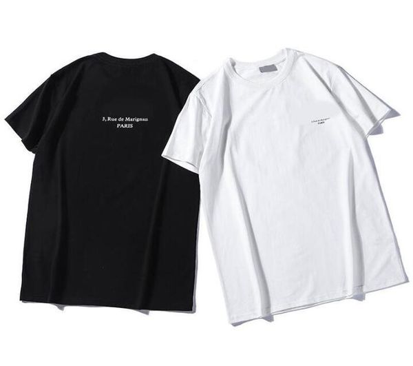 

summer mens designer t shirt casual man womens loose tees with letters print short sleeves sell luxury men t shirt size s-2xl, White;black