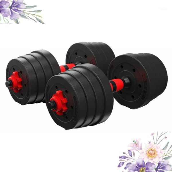 

dumbbells 1 pair fitness detachable dumbbell arm muscle trainer household exercise supplies (10kg)1