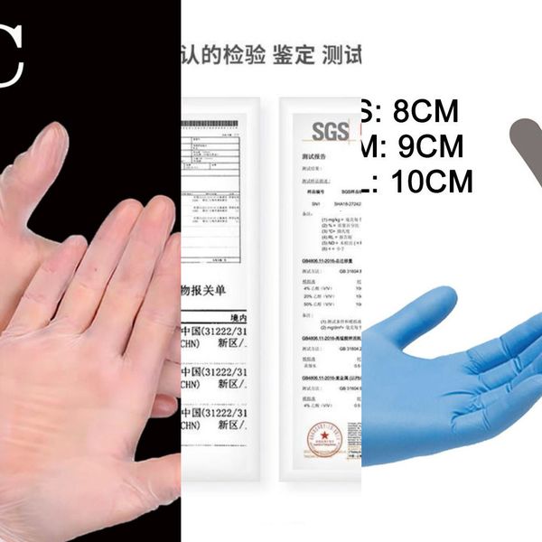 

rubber ammex durable anti-v disposable nitrile glove sgs powderless gloves for md emd er lab professional used1outlet1ft