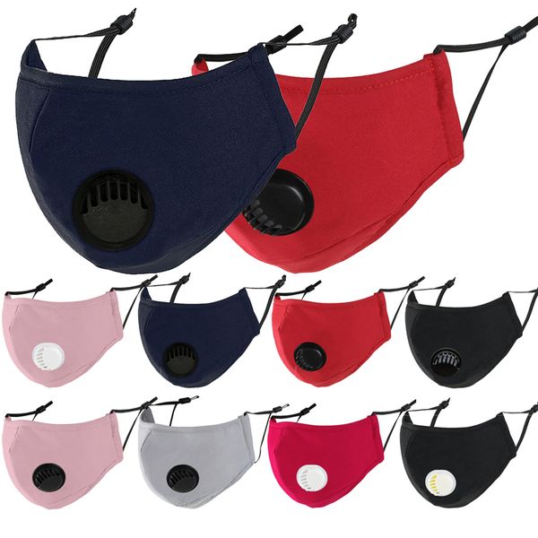 maschera facciale designer Maschere in cotone traspirante rosso nero a 3 strati con filtro maschera facciale antipolvere antipolvere per adulti per ragazzi giils