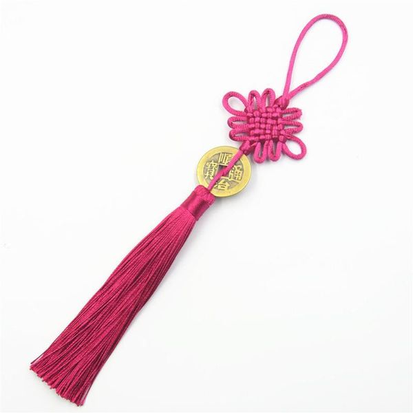 

10pcs multicolor polyester chinese knots copper money tassels diy jewelry curtain garments decorative accessories craft tassels h bbypjc