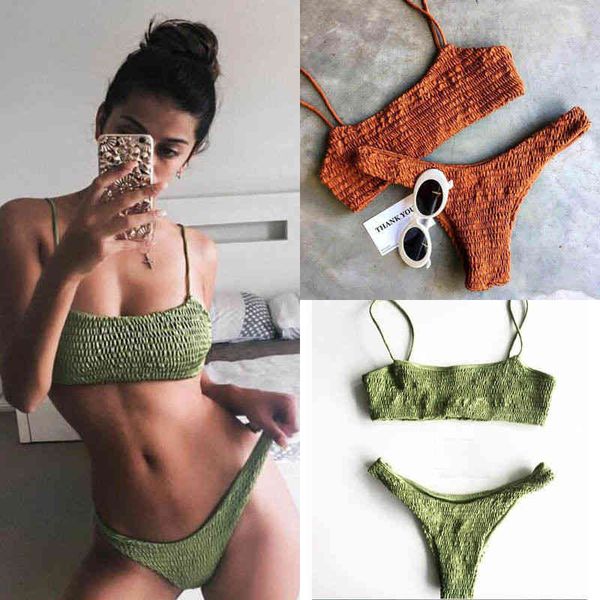 

Bikinis Mujer Women Swimwear Women Push-up Padded Bra Bandage Bikini Set Sexy Swimsuit E Swimwear Bathing, White;black