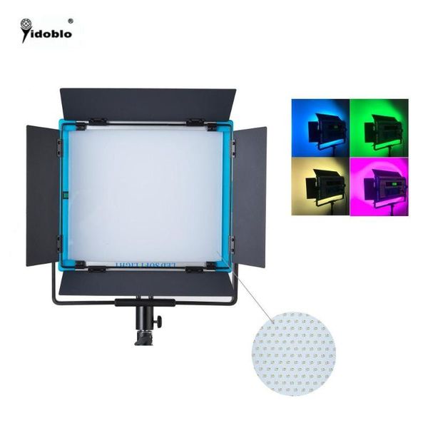 

yidoblo a-1200c rgb lcd display led lamp soft light multi color led panel light for broadcast lamp app remote control set