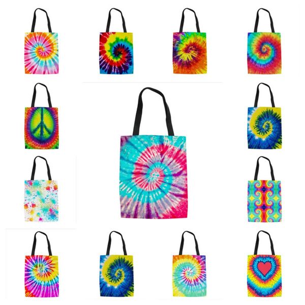 

женщины 3d галстуки краситель цвет сумки сумки холст сумки радуги кактус печатный мешок для хранения сумка для покупок сумки большой емкости, Black