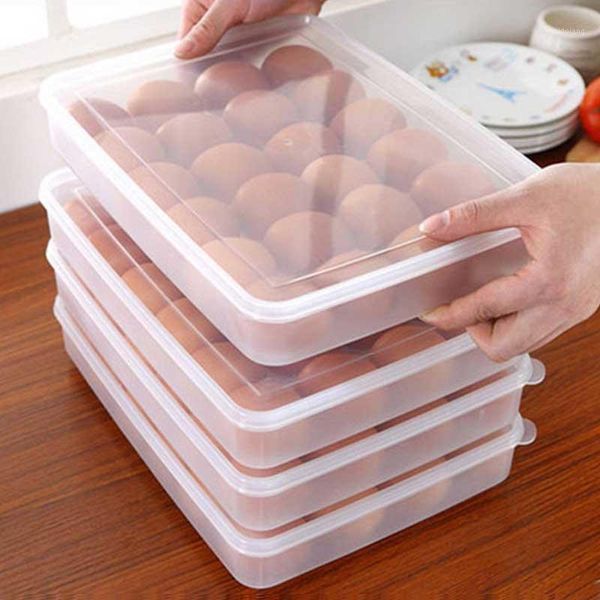 

24 grid egg box container organizer breservation containers storage boxes durable multifunctional crisper kitchen suppl1