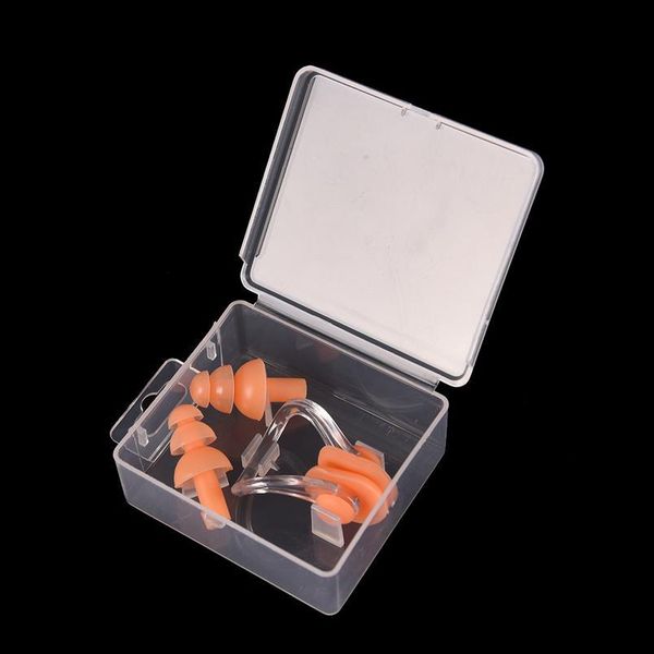 

1set soft sile swimming earplug nose clip watertight set kit sports fitness swimming pool accessories nasal splint e bbyxao