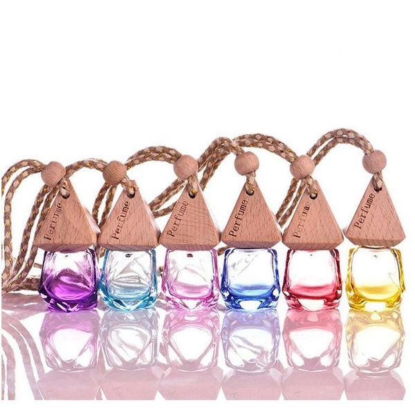 

air freshener bottle car hanging diffuser bottle 8ml perfume fragrance bottle pendant for bag clothes ornaments