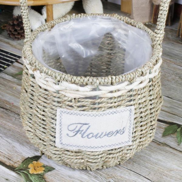 

хранение горшок висячие корзины для хранения корзины сочной горшок стро rope woven железный каркас home decor плантатор dropshipping bbyprl