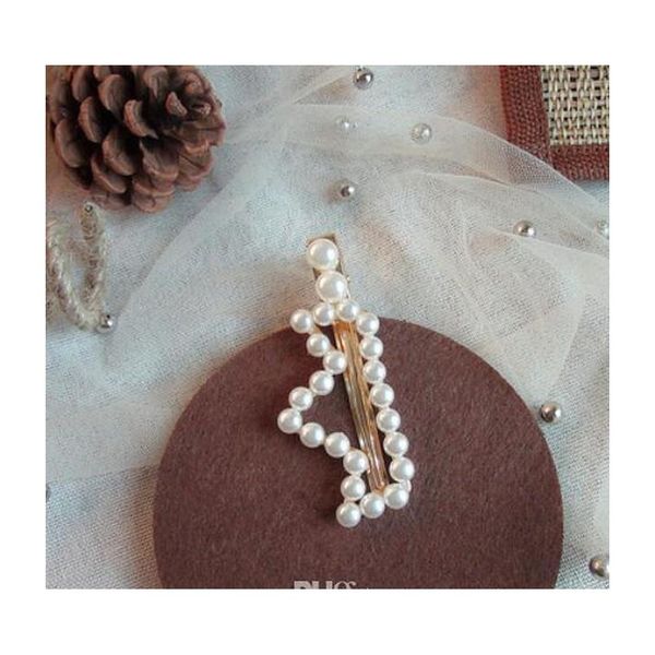 

6pcs wedding woman elegant geometric pearl hairpins korean style hair clips alloy barrettes girls hair accessories hai sqckvm queen66, Golden;silver