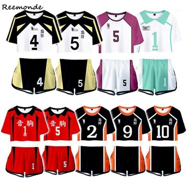 

haikyuu cosplay costume hinata shoyo shirt shorts bokuto kotaro cos akaashi keiji shirt suits women men high school uniform1, Black