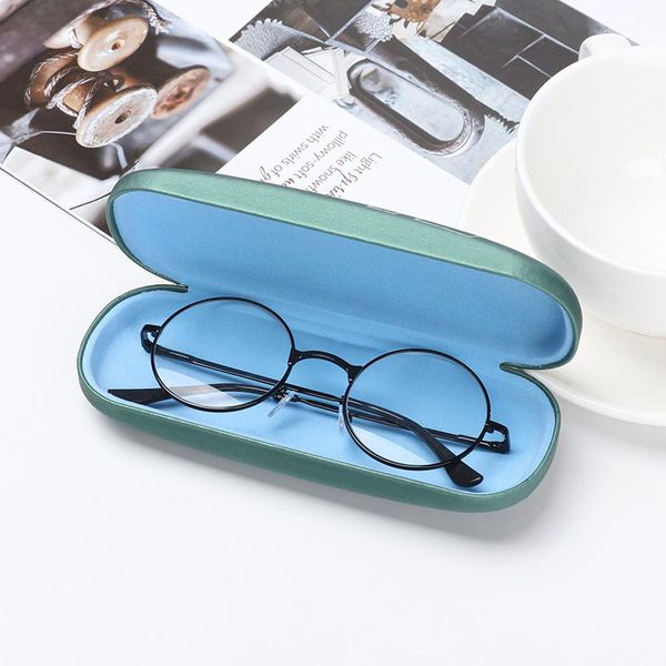 

2020 new fashion men women kids leather eye glasses hard shell protector reading eyewear case portable sunglasses box case h bbyxpa