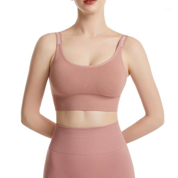 

gym clothing women fitness push up shockproof seamless shirt running workout fast dry vest sports bra solid back yoga tank, White;black