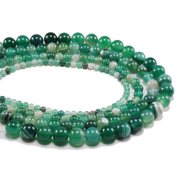 

bulk wholesale green stripe onyx agat round beads natural stone beads for jewelry making diy bracelets necklaces 4 6 8 10 h bbyawh, Silver