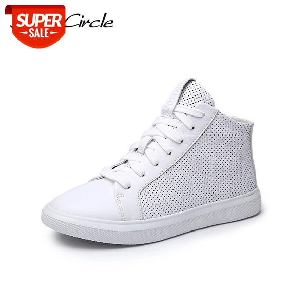 

smile circle summer sneakers women genuine leather high-flat platform shoes women fashion sneakers 2018 white black s #zi1k