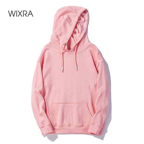 

wixra harajuku hoodies solid color hooded womens sweatshirt long-sleeved autumn female plus coat streetwear, Black