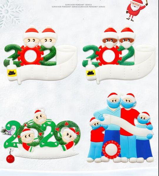 

family christmas birthday party decoration pendant 2020 quarantine of 2-7 hangs ornament pandemic with face masks hand s