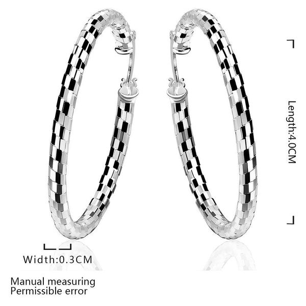

wholesale silver women wedding earring jewelry round big circle girl gift cute fashion christmas couple gift hoop h sqcopm, Golden