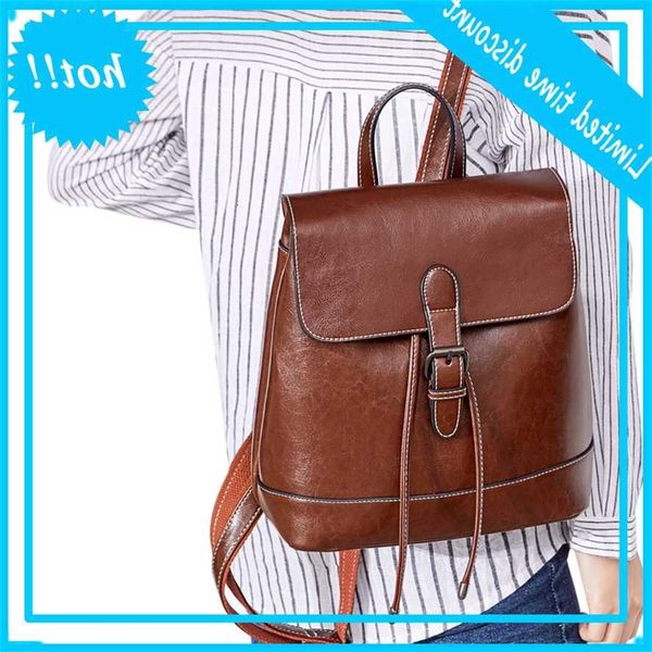 

2020 new fashion women's belt decoration versatile leather backpack