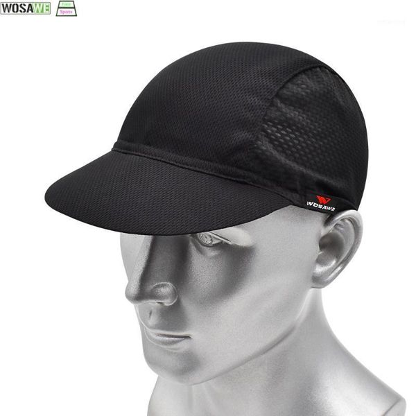 

cycling caps & masks wosawe men women's breathable mesh sporting cap hat running sunhat mtb bike bandana fishing quick drying1, Black