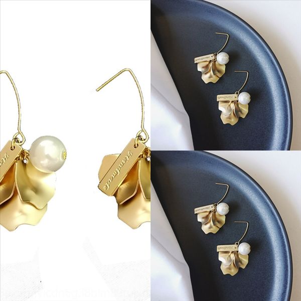 

od6k clip on side pearl studearring stud earring silver sterling silver no hole no ear rainbow piercing ear cuff cz, Golden