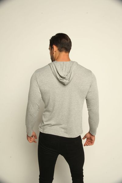 

color mens gym hooded fitness hoodies athletic solid casual sports sweatshirts long sleeves, Black