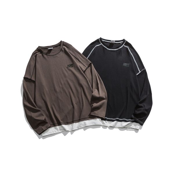 

2021 style hong kong simple spring and autumn long sleeve shirt 9is2, White