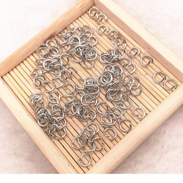

4/5/6mm jump ring single loop open jump rings split rings for jewelry necklace bracelet chain connector findings c qylkqm