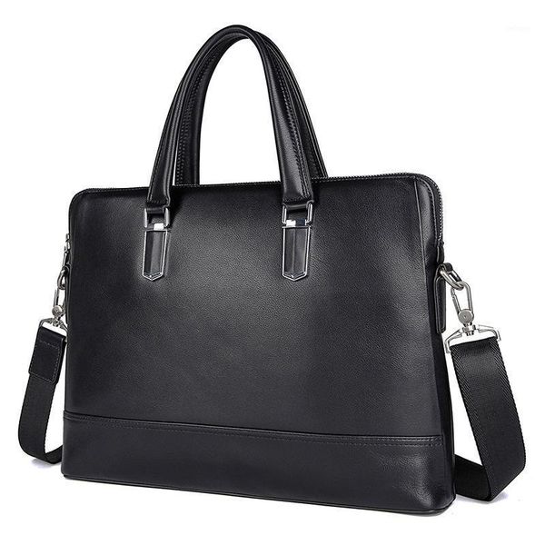 

briefcases j.m.d men genuine leather man casual business travel 14" lapbriefcase bag male cow tote hand bags1